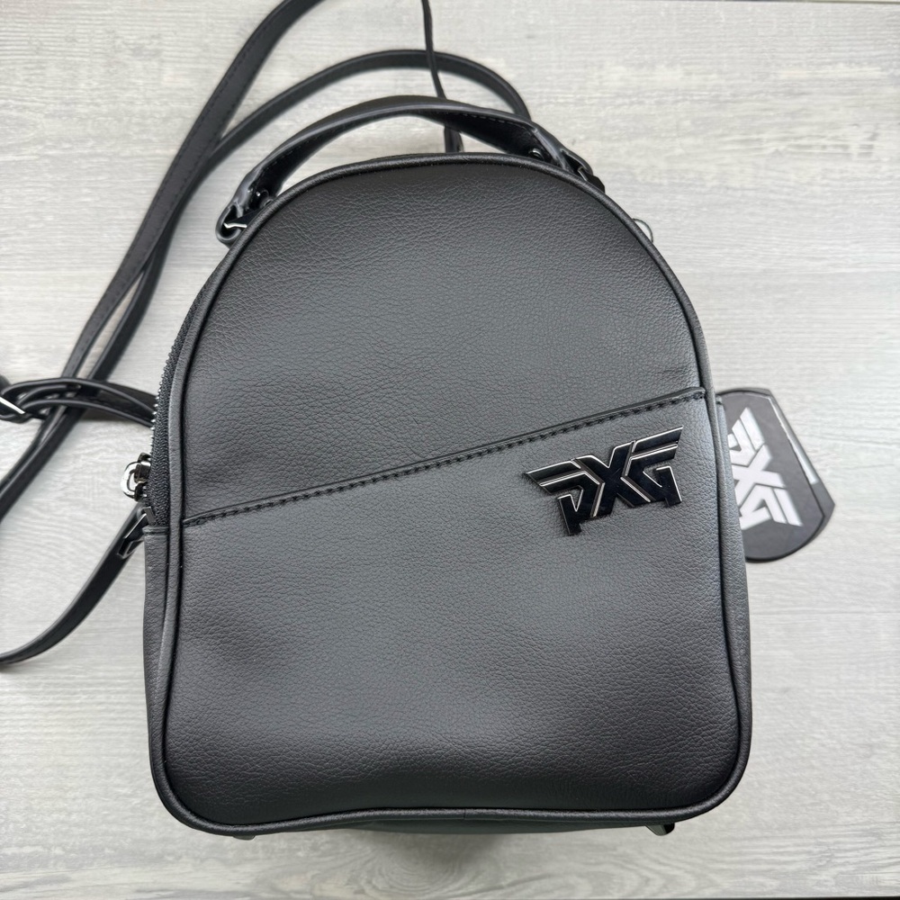 PXG Black Mini backpack chrome group signature